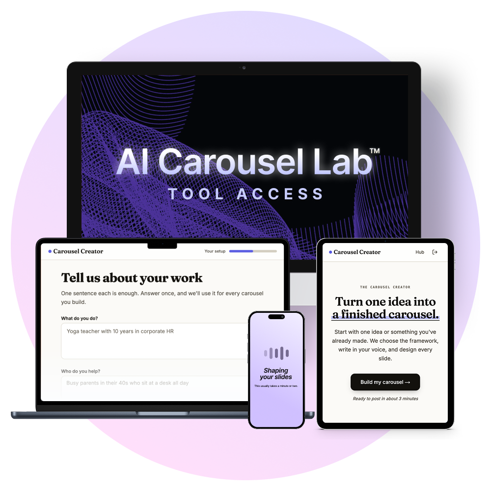 Carousel Creator tool preview